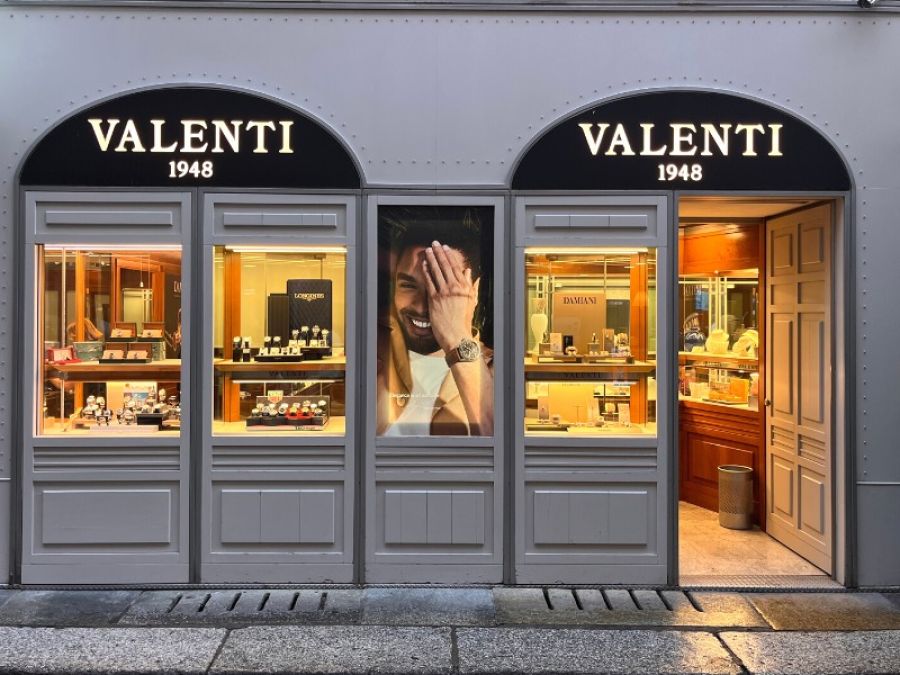 Valenti negozio via Farini Parma