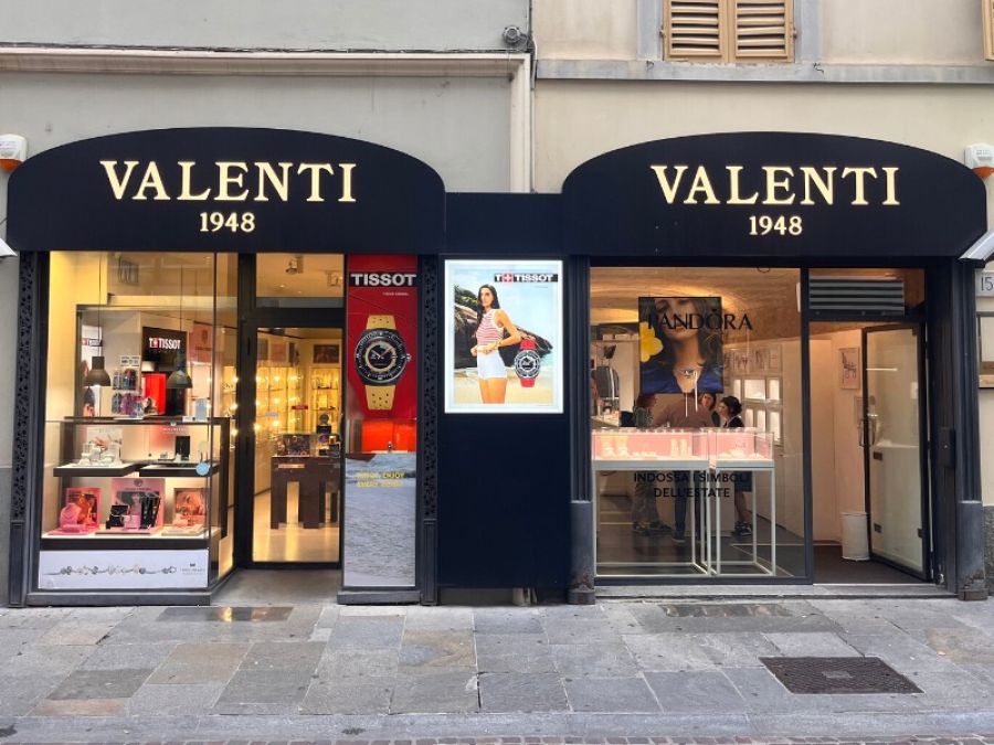 Valenti negozio via Cavour Parma