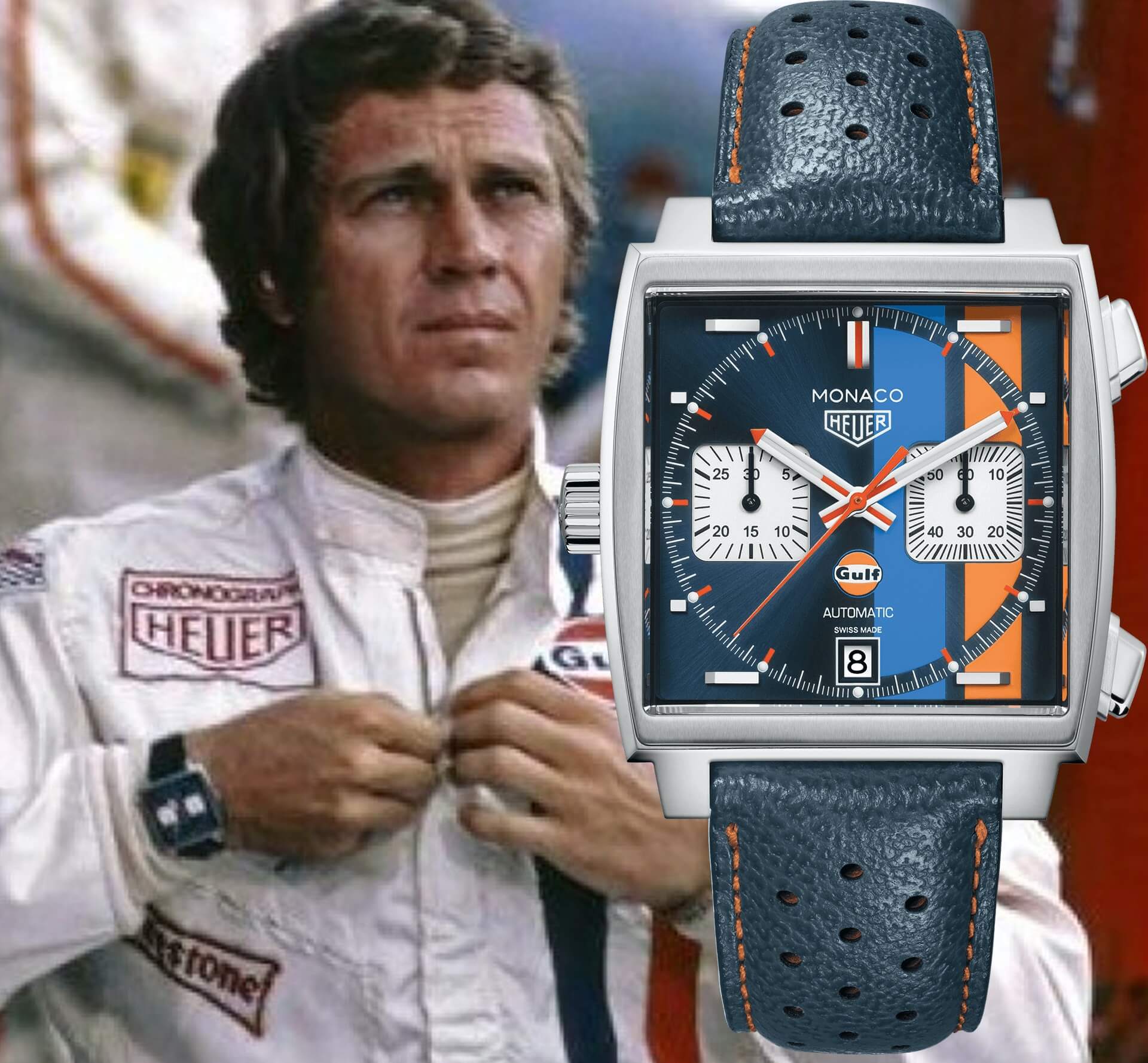 orologio heuer monaco steve mcqueen