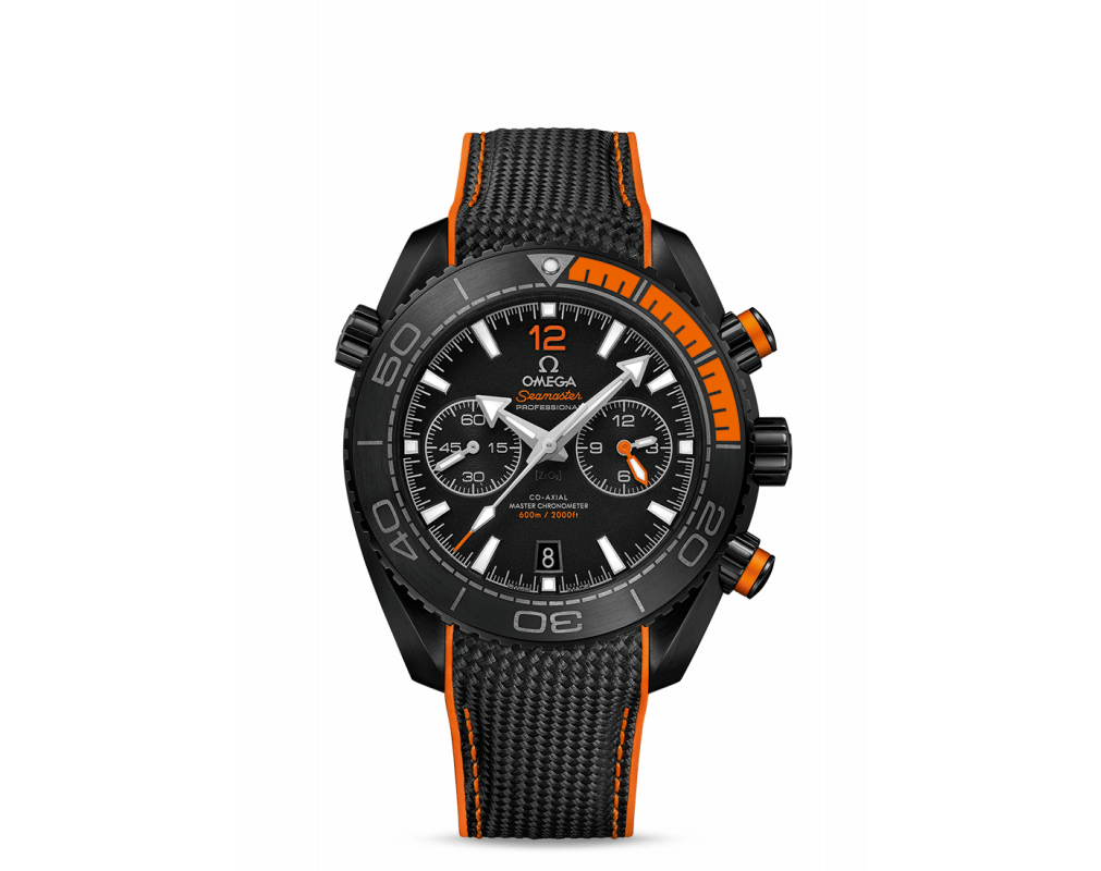 Omega Seamaster Planet Ocean Deep Black 600m Co-Axial Master Chronometer Chronograph 45.5mm