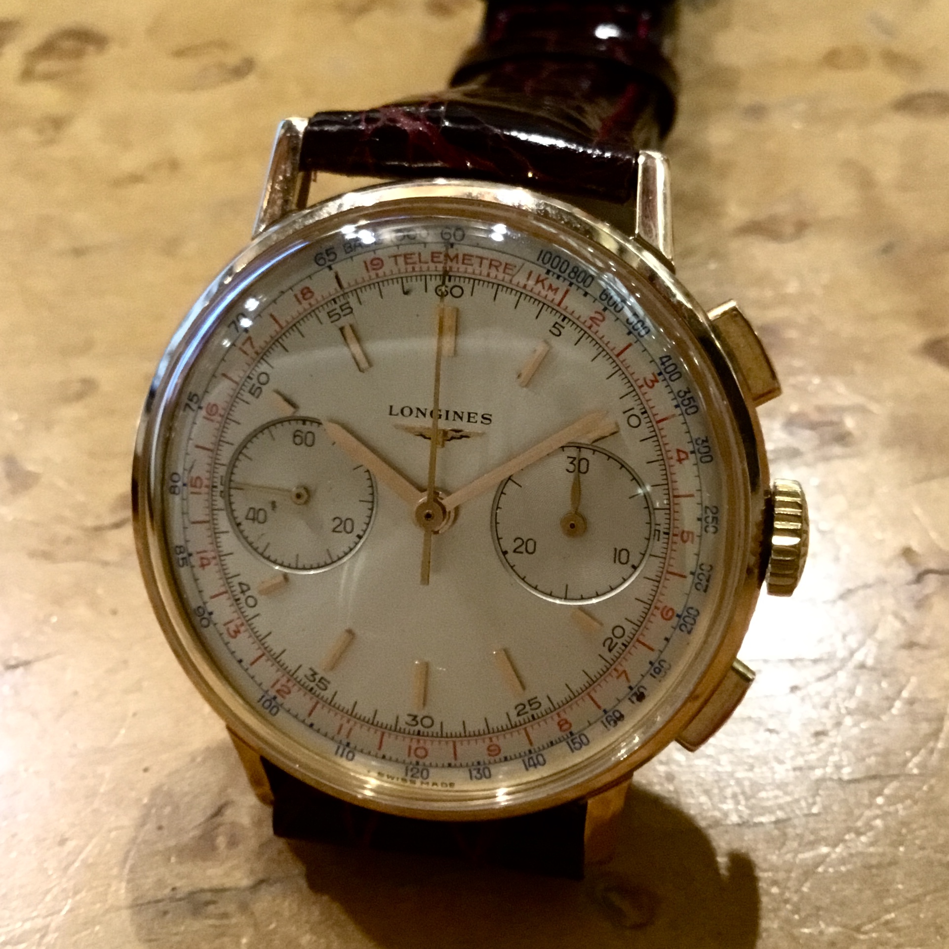Longines Cronograph Oro 18kt 36mm