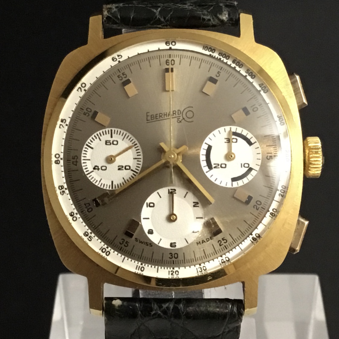 Eberhard Tricompax oro 18kt 36mm