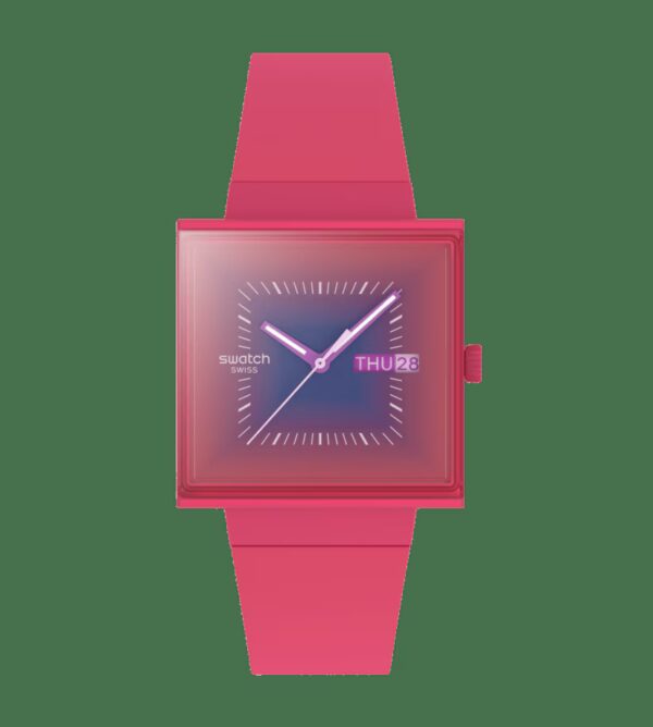 Swatch Essentials Squarely Berry 41.80mm