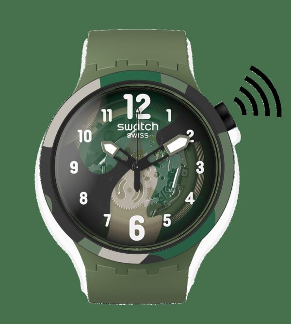 Swatch Look Right Thru Green Pay 47mm