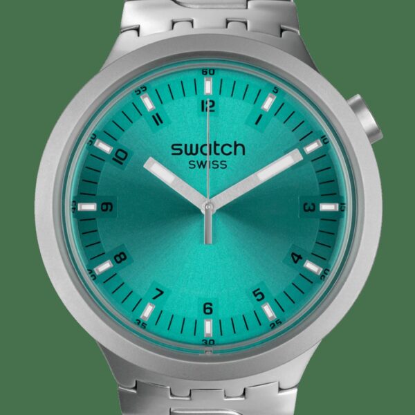 Swatch Big Bold Irony Aqua Shimmer 47mm - immagine 2