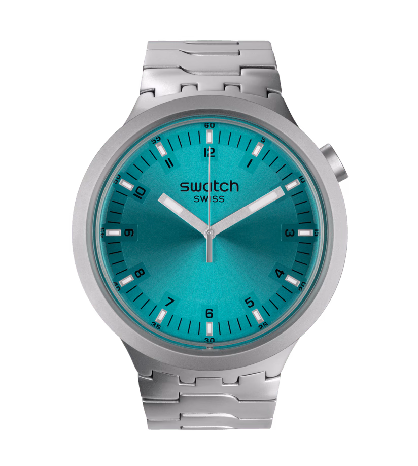 Swatch Big Bold Irony Aqua Shimmer 47mm