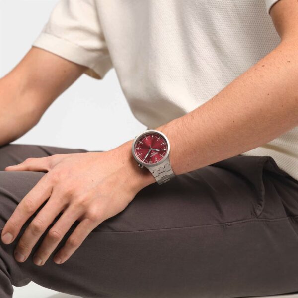 Swatch Big Bold Irony Scarlet Shimmer 47mm - immagine 3