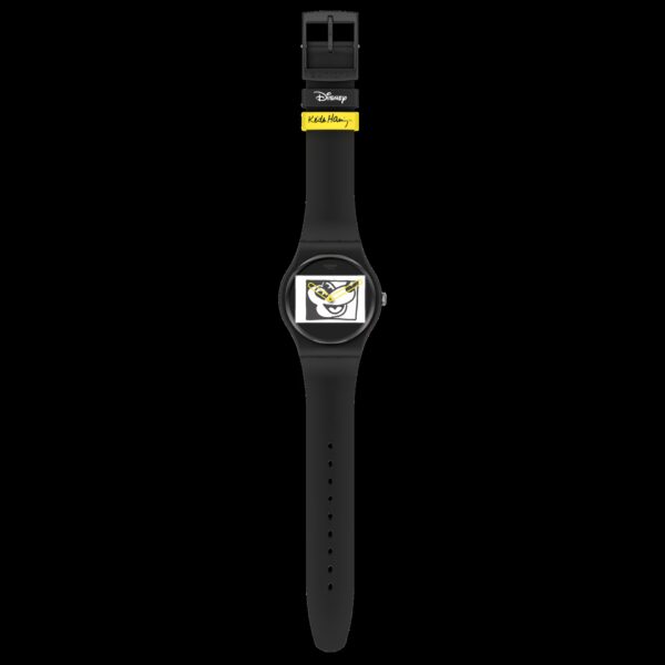 Swatch Mickey Blanc Sur Noir 41mm - immagine 3
