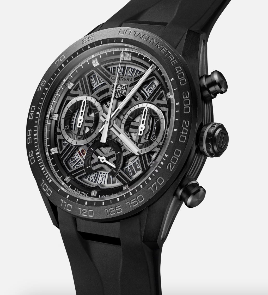 TAG Heuer Carrera Chronograph Extreme Sport Automatic 44 mm Titanio rivestimento DLC